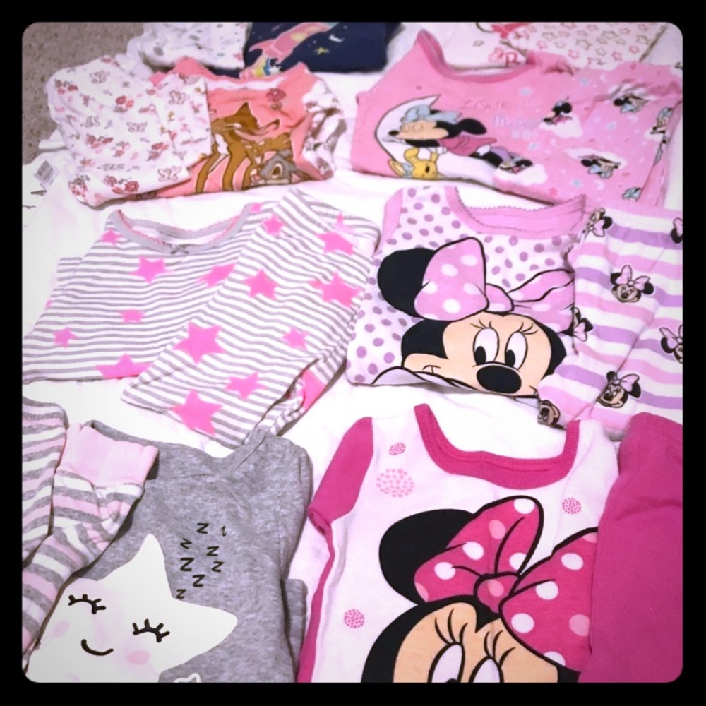 Baby girl clothes (pjs)